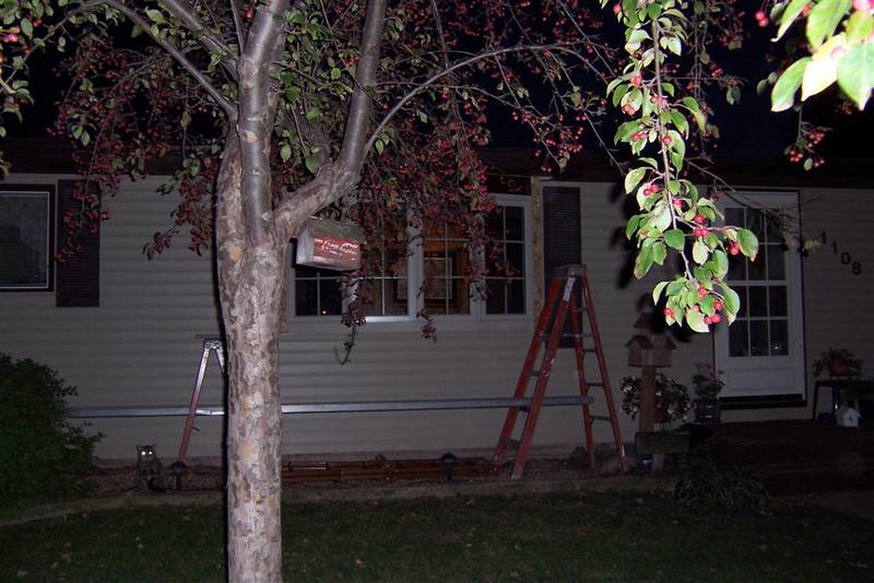 Another view.  The actual window casing actually matches the siding almost exactly.  You can't tell it by this picture tho.