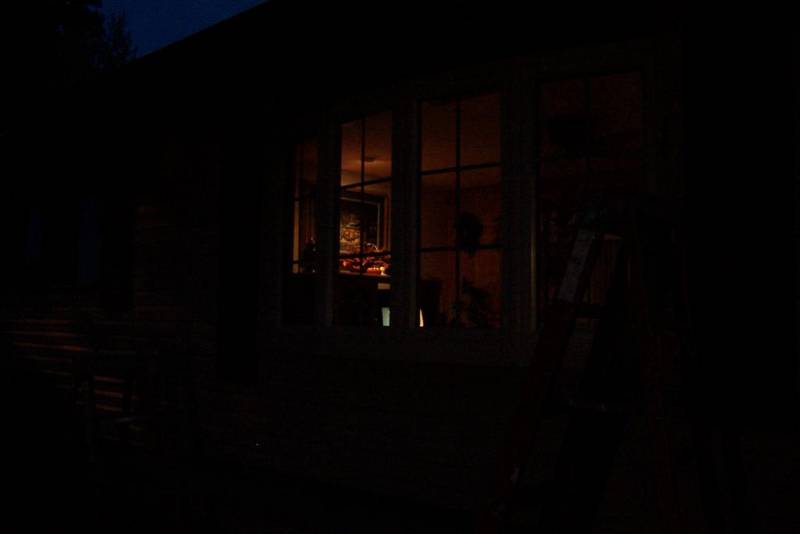 Tried to catch the glow from outside