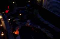 It's really pretty at night.  Unfortunately, my photos don't represent that!